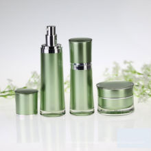 Round Waist Cosmetic Packaging Acrylic Airless Bottle